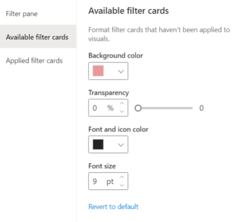 customizar tema power bi cards filter - Verne Academy