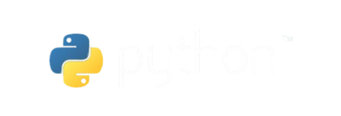 Logo python blanco